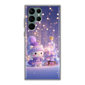 Силиконовый чехол на Samsung Galaxy S22 Ultra с принтом Новый год Силиконовый чехол на Samsung Galaxy S22 Ultra с принтом Новый год