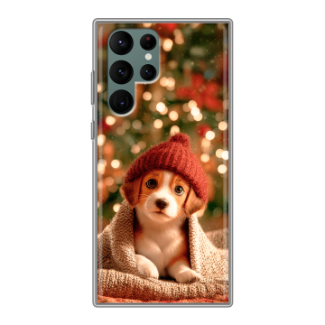 Силиконовый чехол на Samsung Galaxy S22 Ultra с принтом Новый год Силиконовый чехол на Samsung Galaxy S22 Ultra с принтом Новый год