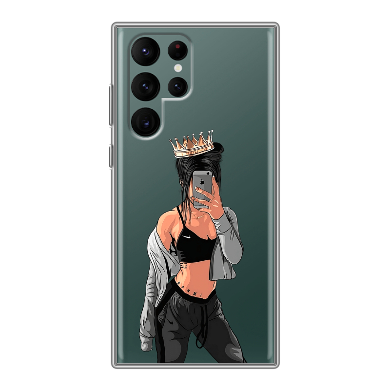 Силиконовый чехол на Samsung Galaxy S22 Ultra с принтом Женские принты Силиконовый чехол на Samsung Galaxy S22 Ultra с принтом Женские принты