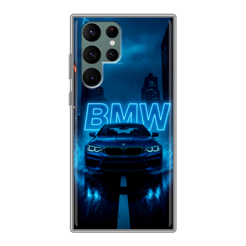 Силиконовый чехол на Samsung Galaxy S22 Ultra с принтом BMW БМВ Силиконовый чехол на Samsung Galaxy S22 Ultra с принтом BMW БМВ