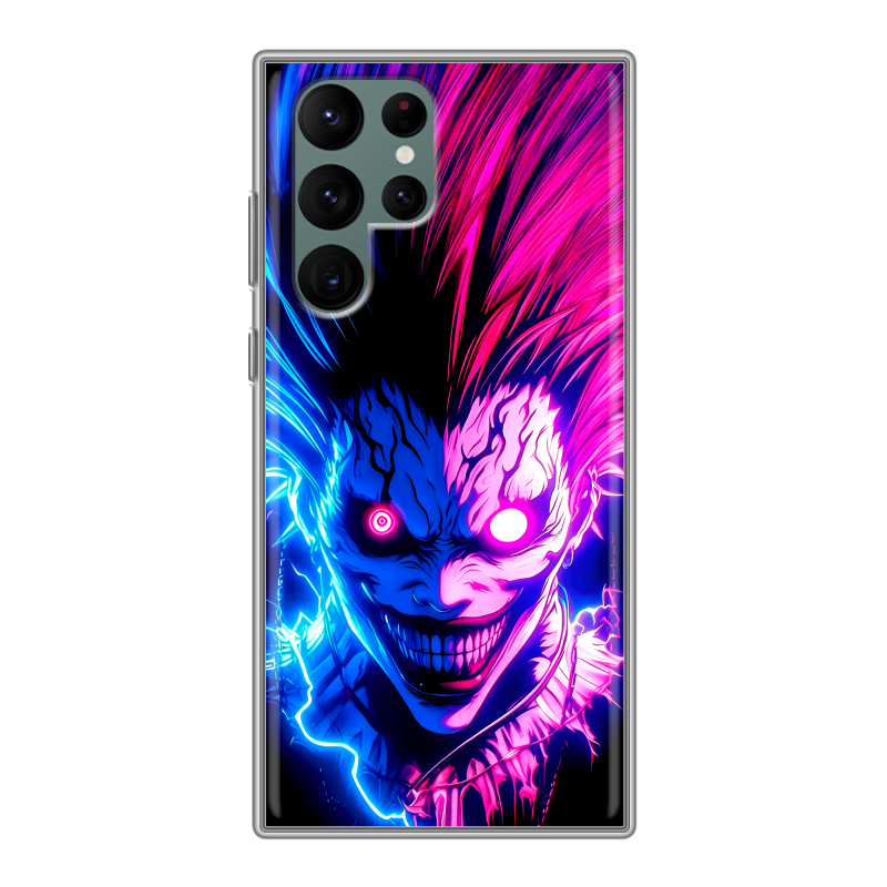 Силиконовый противоударный чехол на Samsung Galaxy S22 Ultra с принтом Death note Тетрадь смерти Силиконовый противоударный чехол на Samsung Galaxy S22 Ultra с принтом Death note Тетрадь смерти