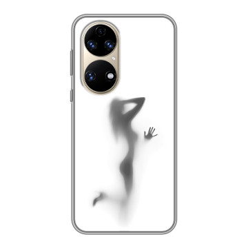 Силиконовый чехол на Huawei P50 Pro с принтом Силуэт
