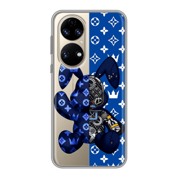 Силиконовый чехол на Huawei P50 Pro с принтом Луи робот Силиконовый чехол на Huawei P50 Pro с принтом Луи робот