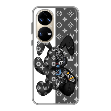 Силиконовый чехол на Huawei P50 Pro с принтом Луи робот