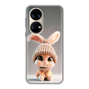 Силиконовый чехол на Huawei P50 Pro с принтом Кролик