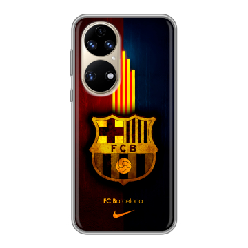 Силиконовый чехол на Huawei P50 Pro с принтом Барселона Barcelona