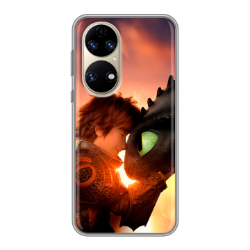 Силиконовый чехол на Huawei P50 Pro с принтом Как приручить дракона