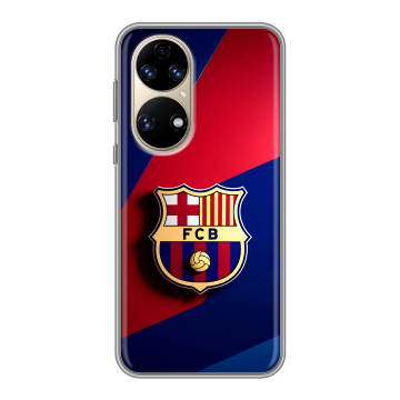 Силиконовый чехол на Huawei P50 Pro с принтом Барселона Barcelona