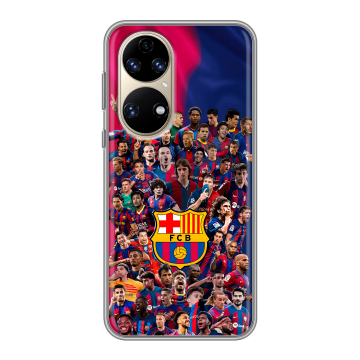 Силиконовый чехол на Huawei P50 Pro с принтом Барселона Barcelona