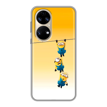 Силиконовый чехол на Huawei P50 Pro с принтом Миньоны Силиконовый чехол на Huawei P50 Pro с принтом Миньоны