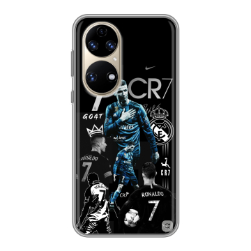 Силиконовый чехол на Huawei P50 Pro с принтом Реал Роналдо