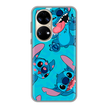 Силиконовый чехол на Huawei P50 Pro с принтом Лило и Стич