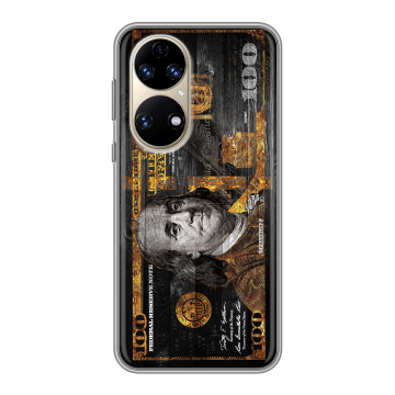 Силиконовый чехол на Huawei P50 Pro с принтом Доллар деньги Силиконовый чехол на Huawei P50 Pro с принтом Доллар деньги