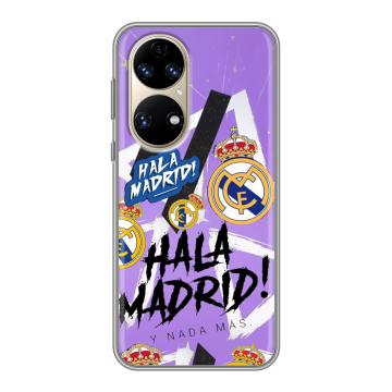 Силиконовый чехол на Huawei P50 Pro с принтом Real Madrid Реал Мадрид