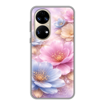 Силиконовый чехол на Huawei P50 Pro с принтом женский Силиконовый чехол на Huawei P50 Pro с принтом женский