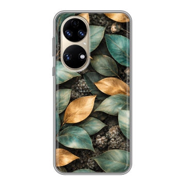 Силиконовый чехол на Huawei P50 Pro с принтом женский