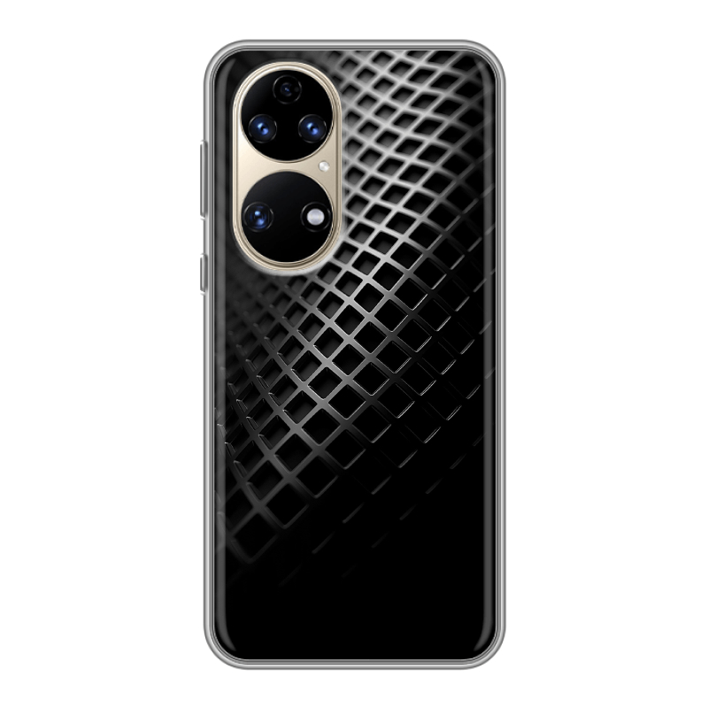 Силиконовый чехол на Huawei P50 Pro с принтом Текстура металла Силиконовый чехол на Huawei P50 Pro с принтом Текстура металла