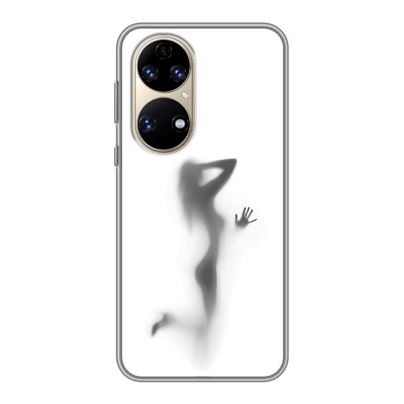 Силиконовый чехол на Huawei P50 Pro с принтом Силуэт Силиконовый чехол на Huawei P50 Pro с принтом Силуэт