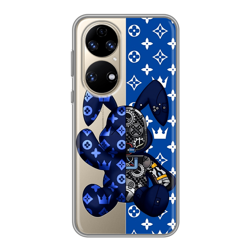 Силиконовый чехол на Huawei P50 Pro с принтом Луи робот Силиконовый чехол на Huawei P50 Pro с принтом Луи робот