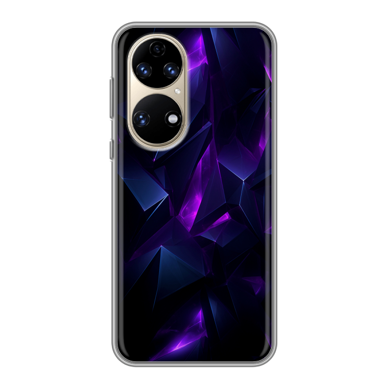 Силиконовый противоударный чехол на Huawei P50 Pro с принтом Абстракиция Силиконовый противоударный чехол на Huawei P50 Pro с принтом Абстракиция