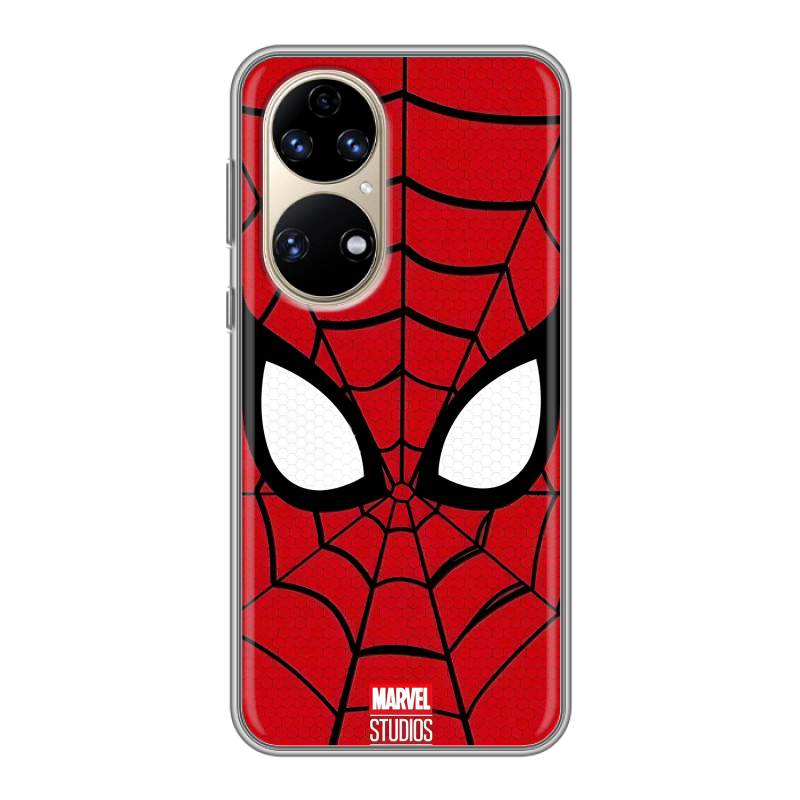 Силиконовый противоударный чехол на Huawei P50 Pro с принтом человек паук spiderman Силиконовый противоударный чехол на Huawei P50 Pro с принтом человек паук spiderman