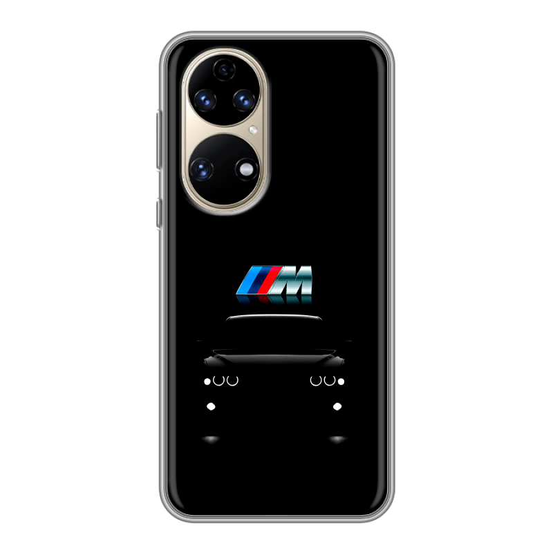Силиконовый чехол на Huawei P50 Pro с принтом БМВ BMW Силиконовый чехол на Huawei P50 Pro с принтом БМВ BMW