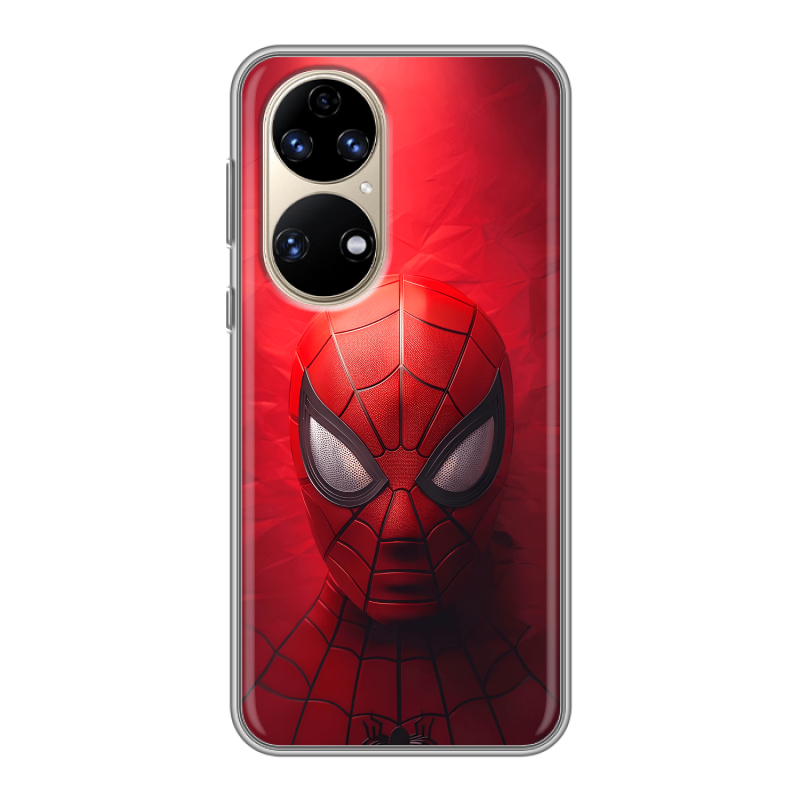 Силиконовый чехол на Huawei P50 Pro с принтом Spiderman Человек паук Силиконовый чехол на Huawei P50 Pro с принтом Spiderman Человек паук