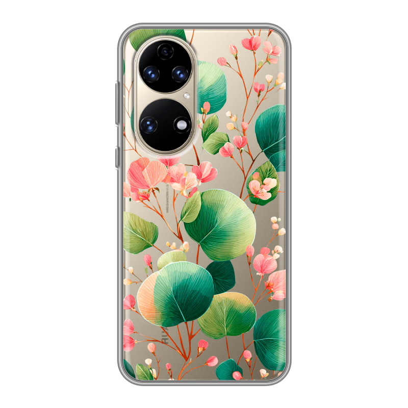 Силиконовый чехол на Huawei P50 Pro с принтом женский Силиконовый чехол на Huawei P50 Pro с принтом женский