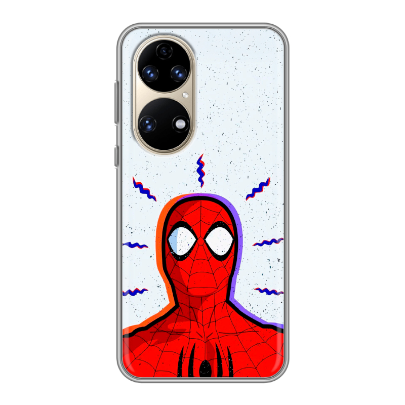 Силиконовый чехол на Huawei P50 Pro с принтом Spiderman Человек паук Силиконовый чехол на Huawei P50 Pro с принтом Spiderman Человек паук