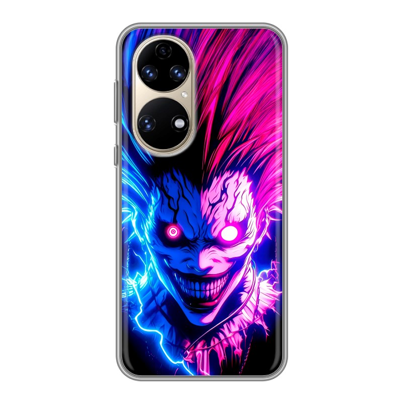 Силиконовый чехол на Huawei P50 Pro с принтом Death note Тетрадь смерти Силиконовый чехол на Huawei P50 Pro с принтом Death note Тетрадь смерти