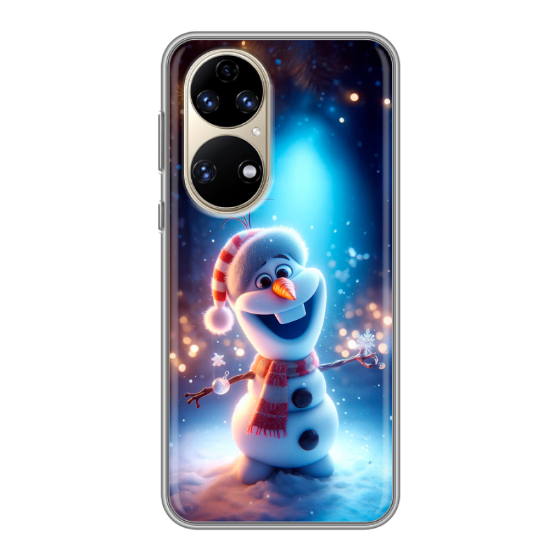 Силиконовый чехол на Huawei P50 Pro с принтом Новый год Силиконовый чехол на Huawei P50 Pro с принтом Новый год