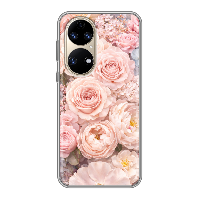Силиконовый чехол на Huawei P50 Pro с принтом женский Силиконовый чехол на Huawei P50 Pro с принтом женский