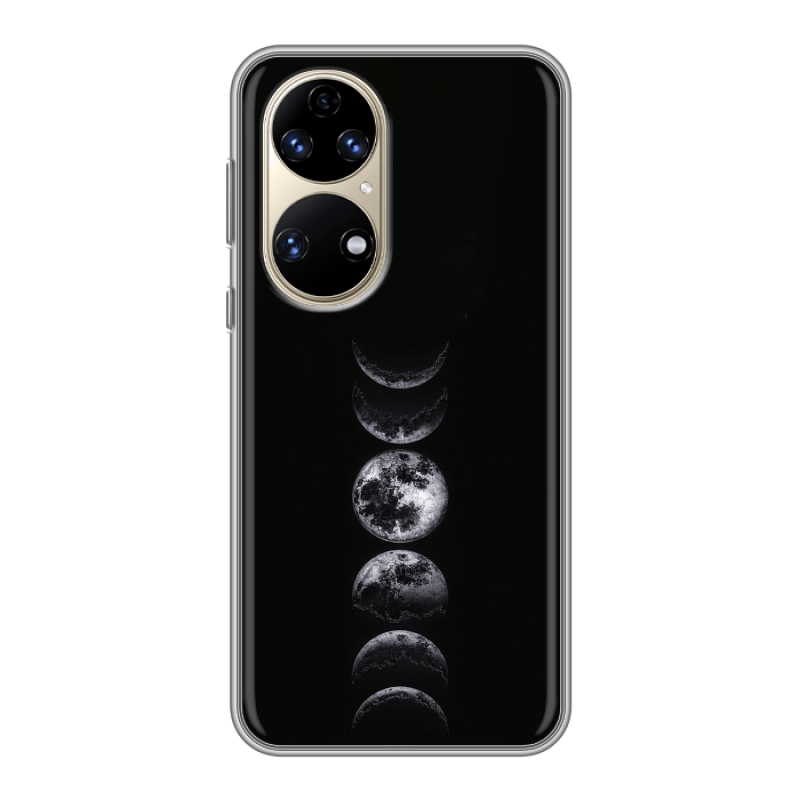 Силиконовый противоударный чехол на Huawei P50 Pro с принтом женский Силиконовый противоударный чехол на Huawei P50 Pro с принтом женский