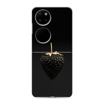 Пластиковый чехол на Huawei P50 Pocket с принтом Черная клубника Пластиковый чехол на Huawei P50 Pocket с принтом Черная клубника