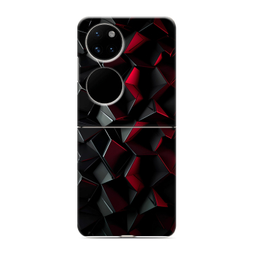 Пластиковый чехол на Huawei P50 Pocket с принтом Абстракция Пластиковый чехол на Huawei P50 Pocket с принтом Абстракция