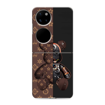 Пластиковый чехол на Huawei P50 Pocket с принтом Луи робот Пластиковый чехол на Huawei P50 Pocket с принтом Луи робот