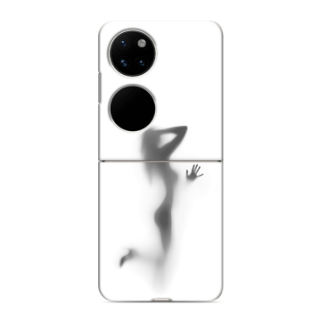 Пластиковый чехол на Huawei P50 Pocket с принтом Силуэт Пластиковый чехол на Huawei P50 Pocket с принтом Силуэт