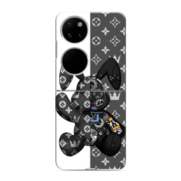 Пластиковый чехол на Huawei P50 Pocket с принтом Луи робот Пластиковый чехол на Huawei P50 Pocket с принтом Луи робот
