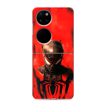 Пластиковый чехол на Huawei P50 Pocket с принтом человек паук spiderman Пластиковый чехол на Huawei P50 Pocket с принтом человек паук spiderman