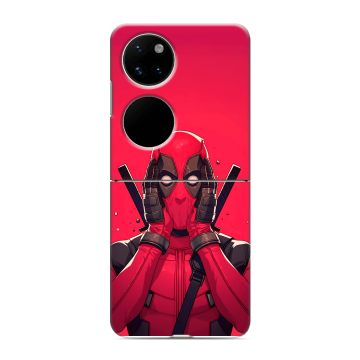 Пластиковый чехол на Huawei P50 Pocket с принтом Дедпул Deadpool