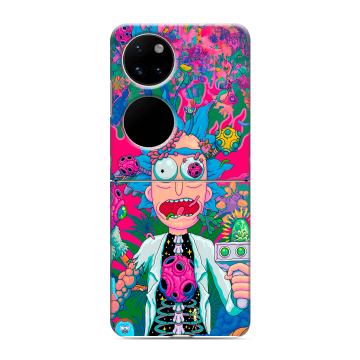 Пластиковый чехол на Huawei P50 Pocket с принтом Рик и Морти Rick Morty Пластиковый чехол на Huawei P50 Pocket с принтом Рик и Морти Rick Morty