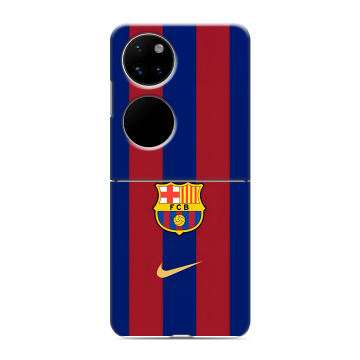Пластиковый чехол на Huawei P50 Pocket с принтом Барселона Barcelona