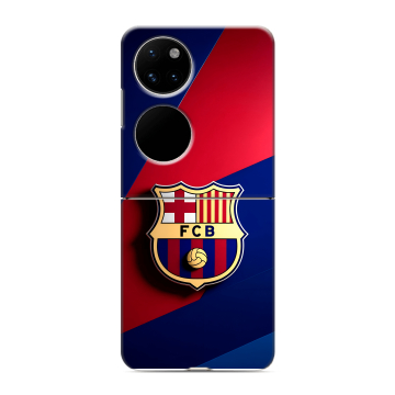 Пластиковый чехол на Huawei P50 Pocket с принтом Барселона Barcelona