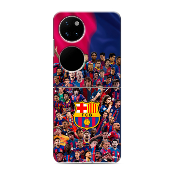 Пластиковый чехол на Huawei P50 Pocket с принтом Барселона Barcelona Пластиковый чехол на Huawei P50 Pocket с принтом Барселона Barcelona