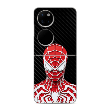 Пластиковый чехол на Huawei P50 Pocket с принтом человек паук spiderman