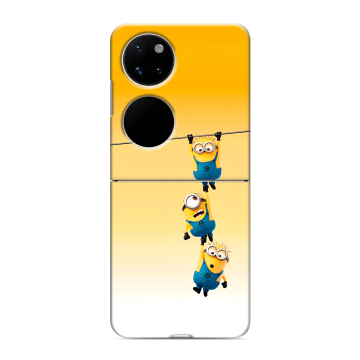Пластиковый чехол на Huawei P50 Pocket с принтом Миньоны Пластиковый чехол на Huawei P50 Pocket с принтом Миньоны