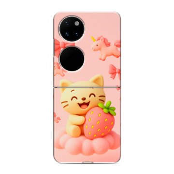 Пластиковый чехол на Huawei P50 Pocket с принтом для девочек