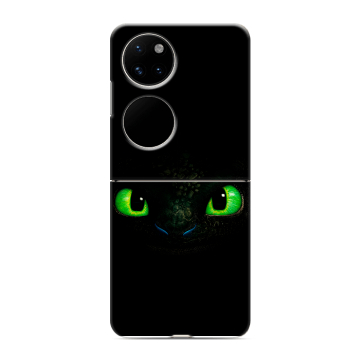 Пластиковый чехол на Huawei P50 Pocket с принтом Как приручить дракона Пластиковый чехол на Huawei P50 Pocket с принтом Как приручить дракона