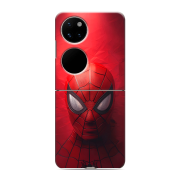 Пластиковый чехол на Huawei P50 Pocket с принтом Spiderman Человек паук Пластиковый чехол на Huawei P50 Pocket с принтом Spiderman Человек паук