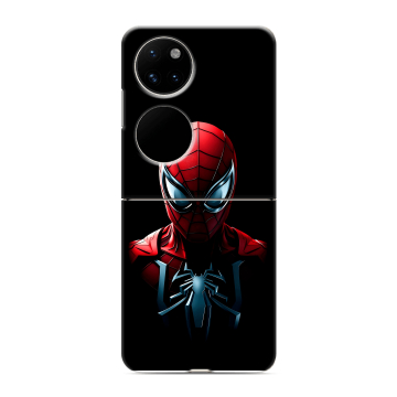 Пластиковый чехол на Huawei P50 Pocket с принтом Spiderman Человек паук Пластиковый чехол на Huawei P50 Pocket с принтом Spiderman Человек паук